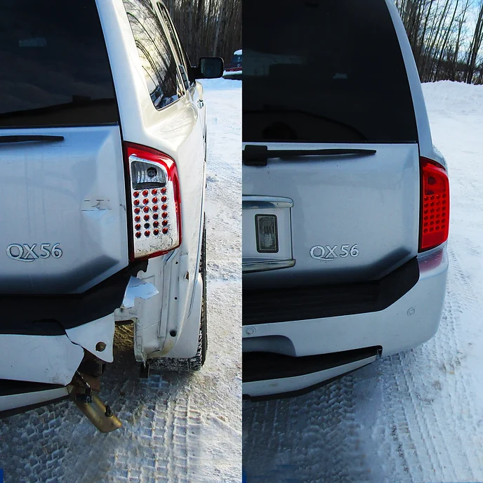 Before and After Rear Passenger